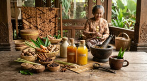 warisan jamu indonesia, kekayaan rempah nusantara, tradisi minuman herbal, sejarah jamu, ramuan tradisional indonesia