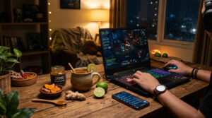 jamu untuk begadang, minuman herbal pemain online, racikan jamu tradisional, aktivitas permainan online